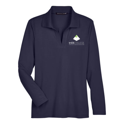 Picture of Women's CrownLux Performance® Plaited Long Sleeve Polo