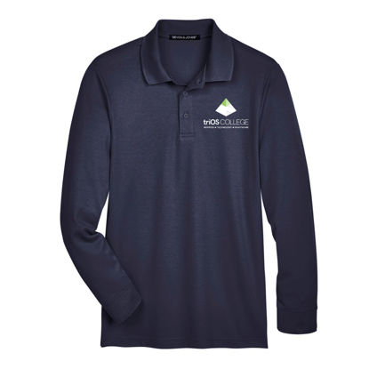 Picture of Men's CrownLux Performance® Plaited Long Sleeve Polo