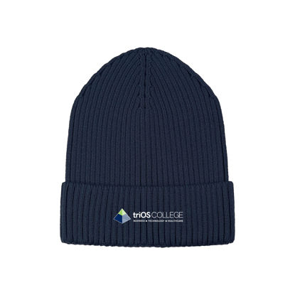 Picture of Ridge Rib Knit Cuff Toque-Navy